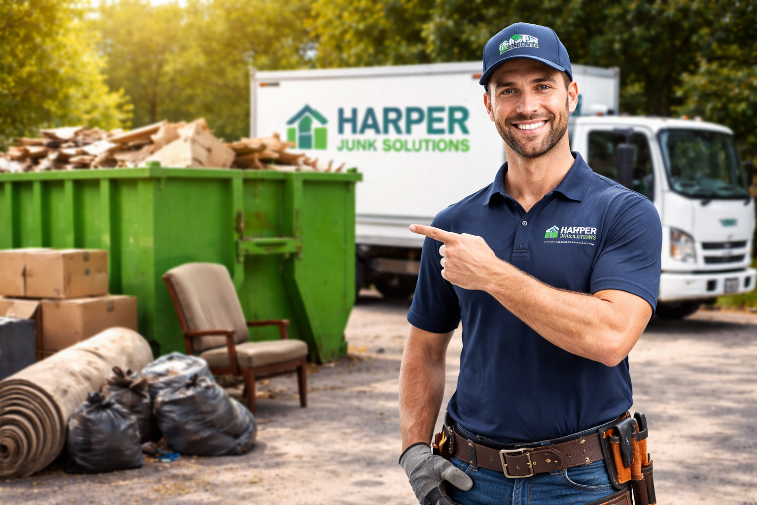Local dumpster rental and junk removal team